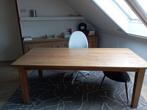 modern landelijke eettafel massief eiken naturel, Ophalen, 200 cm of meer, 50 tot 100 cm, Zo goed als nieuw