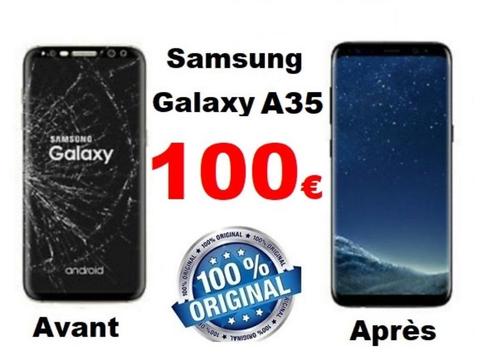 Réparation écran Samsung Galaxy A35 meilleur prix Bruxelles, Telecommunicatie, Mobiele telefoons | Toebehoren en Onderdelen, Samsung