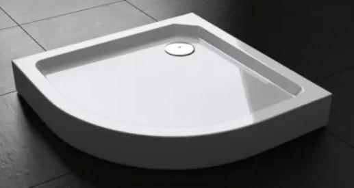 receveur de douche quart rond 90x90x15 acrylique blanc, Bricolage & Construction, Sanitaire, Comme neuf, Douche, Enlèvement