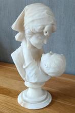 H. Malavotti 1920 Beeld Moeder met kind Albast Italie 40cm, Ophalen of Verzenden