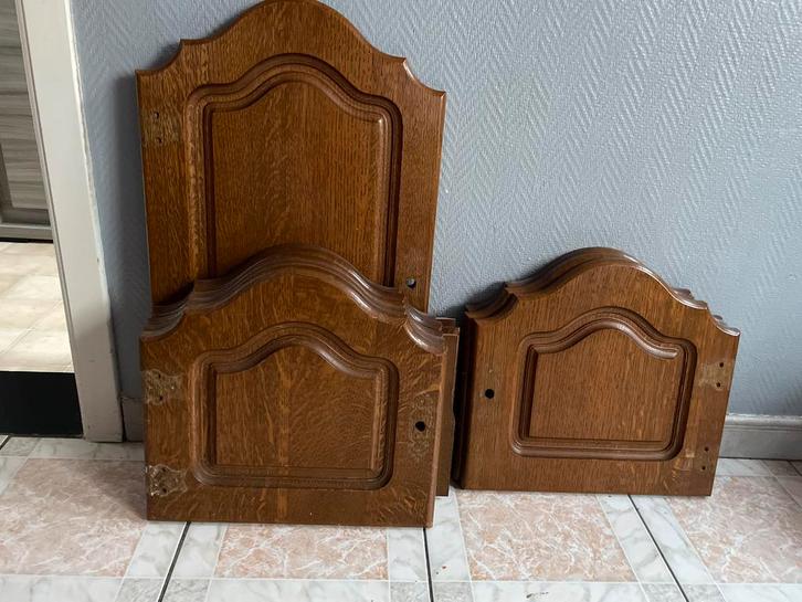 Massieve eiken kastdeuren–klassieke stijl | zonder beslag, Doe-het-zelf en Bouw, Hout en Planken, Zo goed als nieuw, Overige typen