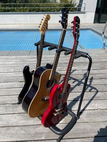 Lot gitaren te koop, Epiphone, Phoenix, Fazley + accessoires beschikbaar voor biedingen