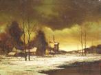 Robert Depoorter (1944-2023): Winterlandschap (O/D, 95x75cm), Antiek en Kunst, Verzenden