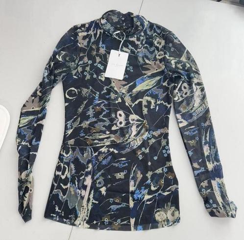 Ted Baker Rechel Jersey Printed Roll Neck shirt top NIEUW, Kleding | Dames, Jasjes, Kostuums en Pakken, Nieuw, Maat 36 (S), Blauw