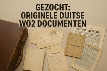 Verzamelaar zoekt originele WOII-documenten beschikbaar voor biedingen