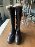 CD leder met pels hoge laarzen, Kleding | Dames, Ophalen of Verzenden, Zo goed als nieuw, Hoge laarzen