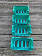 4 stapelbare flessenrekken, flessenhouder, wijnrek,, Huis en Inrichting, Woonaccessoires | Wijnrekken, Kunststof, Gebruikt, Verzenden