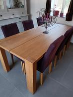 Magnifique table moderne en chêne massif, Ophalen, Zo goed als nieuw, Eikenhout