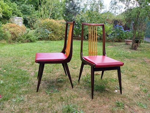 2 vintage Mid Century stoelen, Huis en Inrichting, Stoelen, Ophalen