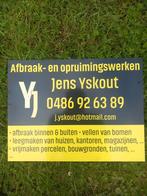 Afbraak- en opruimingswerken Jens Yskout, Comme neuf, Enlèvement ou Envoi