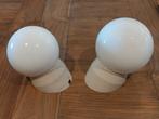 Glazen bollampen, Huis en Inrichting, Lampen | Plafondlampen, Ophalen, Gebruikt