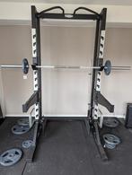 Technogym squat rack / power rack, Sport en Fitness, Overige typen, Gebruikt, Ophalen of Verzenden, Rug