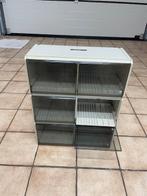 3 CD/DVD rekjes in kunstof met deurtje, Huis en Inrichting, Ophalen, Kunststof, Gebruikt, 75 tot 150 discs