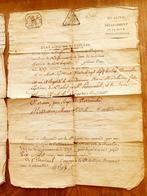 Originele geboorte akte, Franse periode, Postzegels en Munten, Aandelen en Waardepapieren, Ophalen of Verzenden