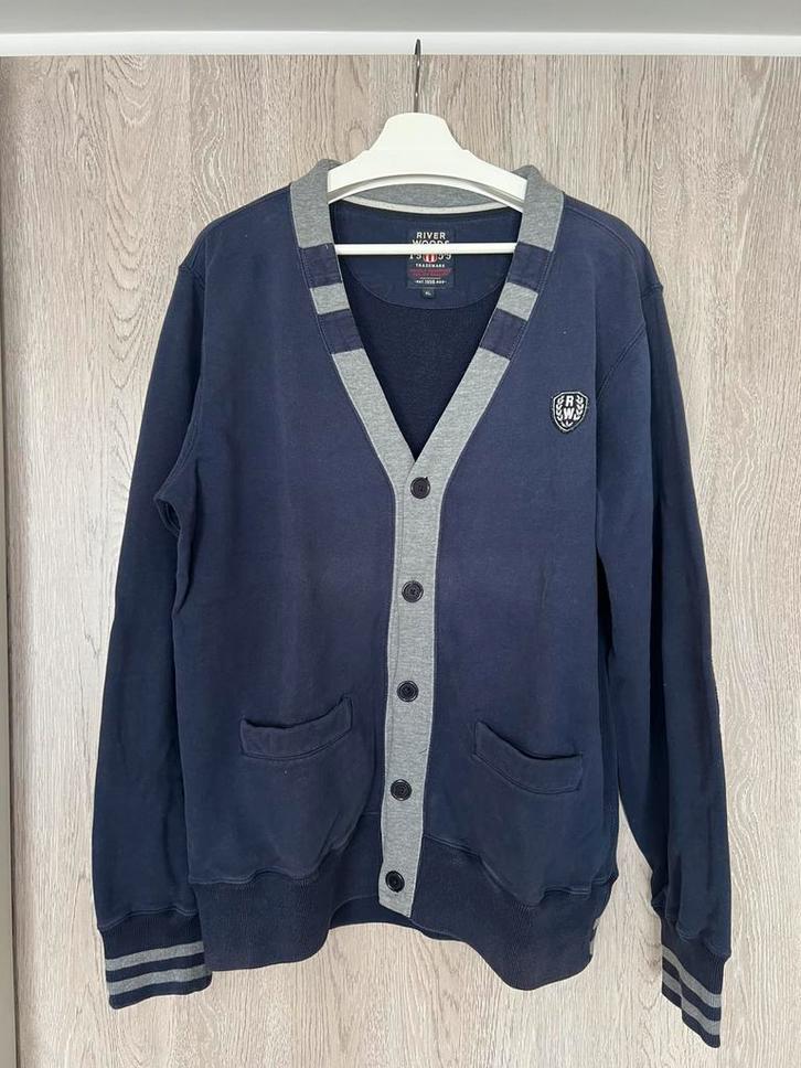 River Woods gilet met knopen - XL, Kleding | Heren, Heren-kledingpakketten, Zo goed als nieuw, Maat 56/58 (XL), Ophalen