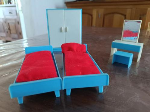 Mobilier maison de poupée - chambre à coucher, Verzamelen, Poppenhuizen en Toebehoren, Gebruikt, Popje, Ophalen of Verzenden