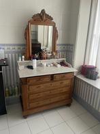 Antiek Spiegel commode met marmer blad, Antiek en Kunst, Ophalen