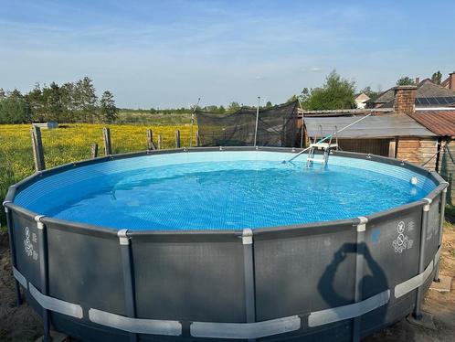 GROOT Intex zwembad dia 6.10 m, Tuin en Terras, Zwembaden, Zo goed als nieuw, Ophalen of Verzenden
