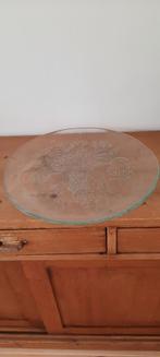 Glazen schaal 47 cm diameter vintage, Maison & Meubles, Accessoires pour la Maison | Plataux & Paniers, Rond, Enlèvement, Utilisé