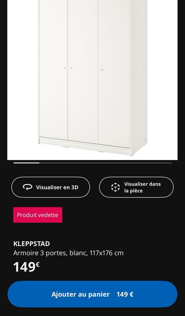 IKEA KLEDINGKAST ALS NIEUW, Huis en Inrichting, Kasten | Kleerkasten, Zo goed als nieuw, Ophalen
