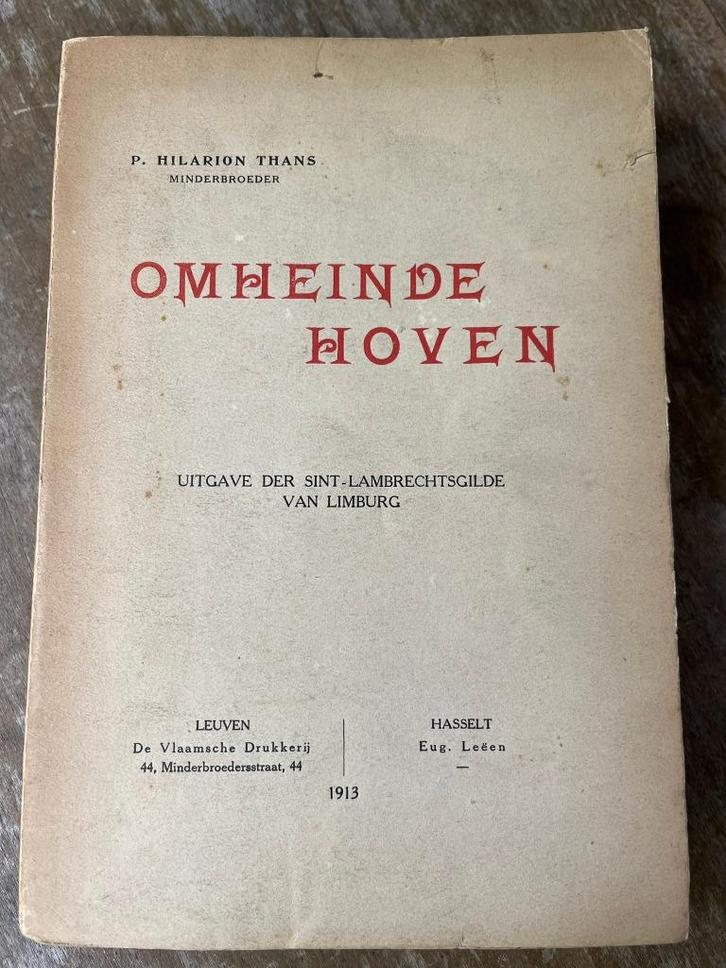 Omheinde Hoven, Hilarion Thans, Livres, Poèmes & Poésie, Utilisé, Enlèvement