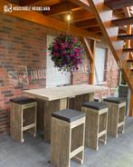 Robuuste Bartafel Barkrukken Tuin & Terras Sta Hoge Tafels, Envoi, Neuf