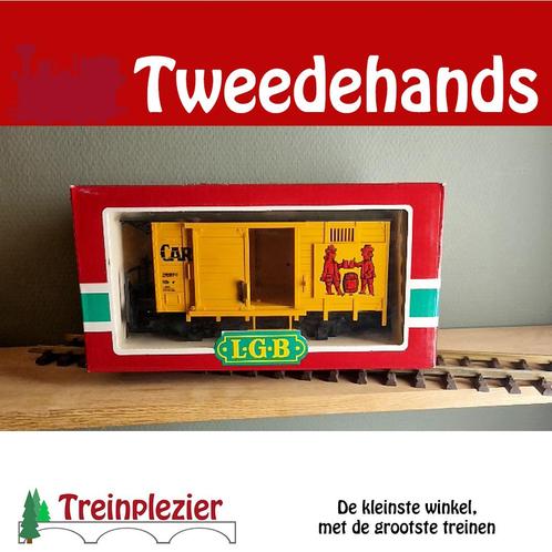 LGB 4034 G Cardinal Bierwagen (Beer car), Hobby en Vrije tijd, Modeltreinen | Overige schalen, Zo goed als nieuw, Wagon, Gelijkstroom