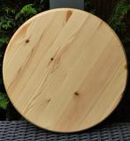 Tafelblad Rond Grenenhout 3(D) x40(B) x40(L) cm, Minder dan 50 cm, Rustiek, Rond, Nieuw