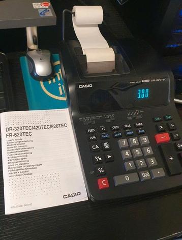 Casio rekenmachine DR-320TEC, Enlèvement, Comme neuf