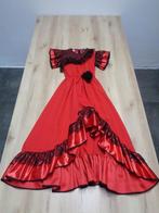 Spaans flamenco kleedje, Kinderen en Baby's, Meisje, 134 t/m 140, Zo goed als nieuw, Ophalen
