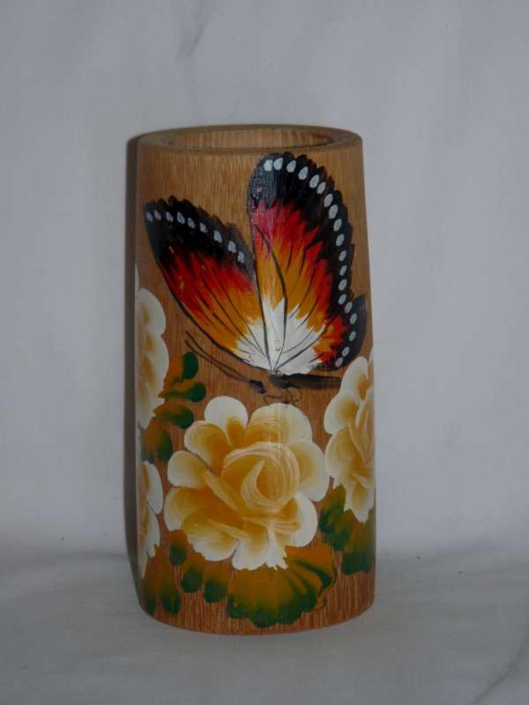 Oud bamboevaasje, Ophalen of Verzenden