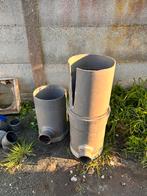 2x Inspectieput met terugslagklep + opzetstuk beton & deksel, Doe-het-zelf en Bouw, Buizen en Afvoer, Ophalen, Gebruikt, PVC