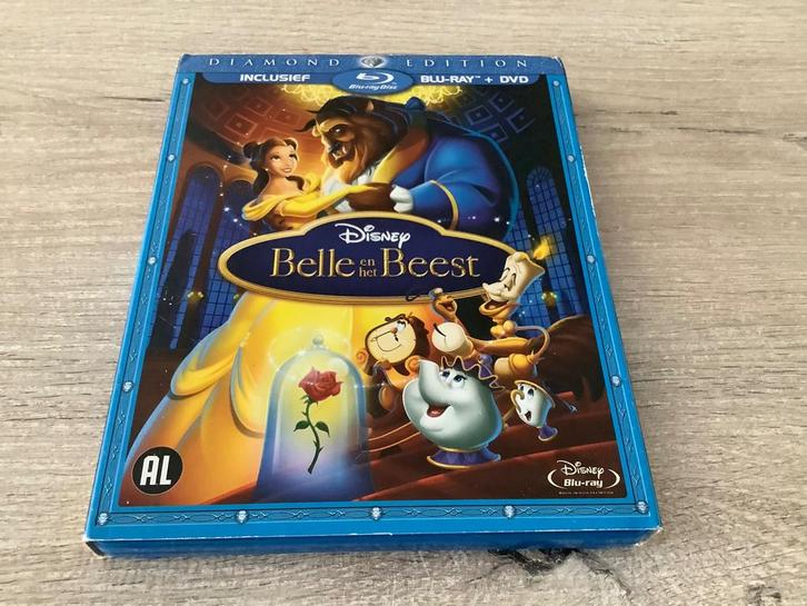 Disney Belle en het beest Blue Ray DVD, Cd's en Dvd's, Blu-ray, Zo goed als nieuw, Tekenfilms en Animatie, Ophalen of Verzenden
