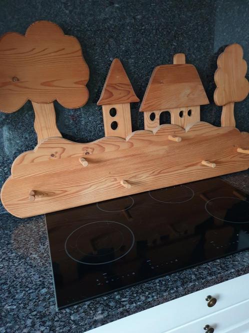 Massief houten kapstok, Huis en Inrichting, Woonaccessoires | Kapstokken, Zo goed als nieuw, Hout, Ophalen of Verzenden