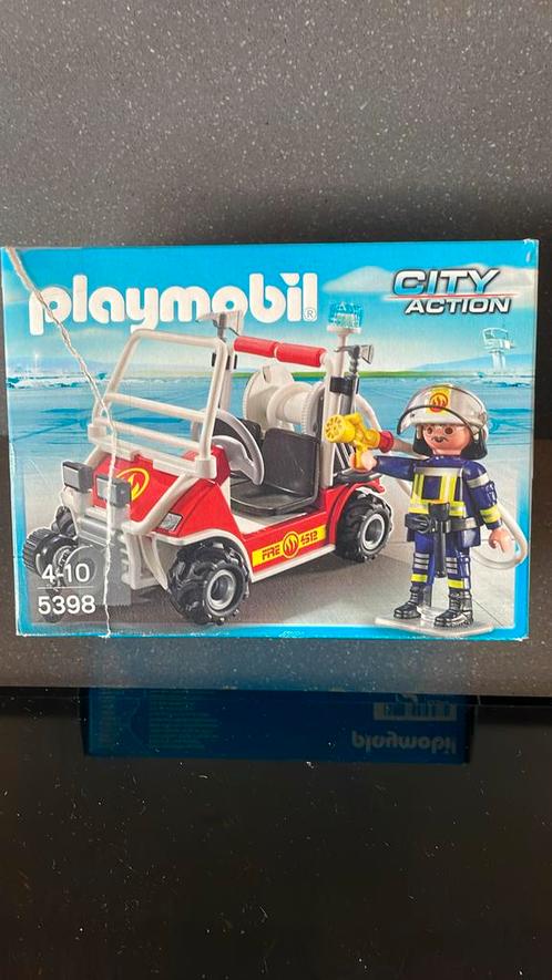 Playmobil - Brandweerbuggy, Kinderen en Baby's, Speelgoed | Playmobil, Zo goed als nieuw, Complete set, Ophalen of Verzenden