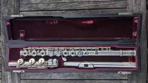Parmenon zilveren dwarsfluit, Muziek en Instrumenten, Blaasinstrumenten | Dwarsfluiten en Piccolo's, Zo goed als nieuw, Dwarsfluit