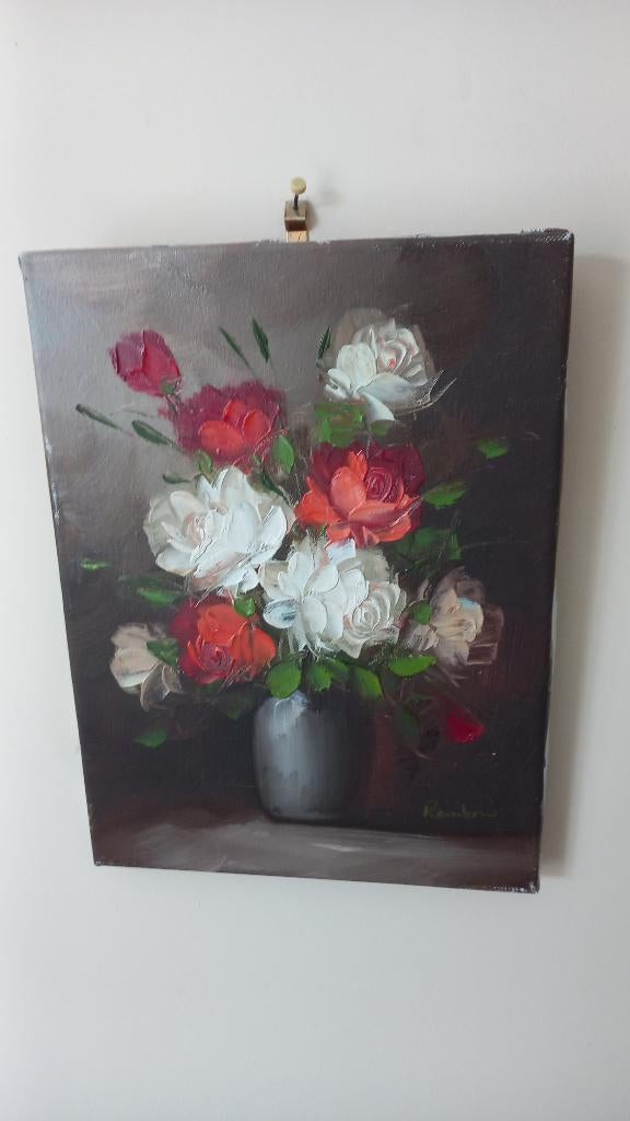 Cadre décoration fleur, Ophalen, Zo goed als nieuw