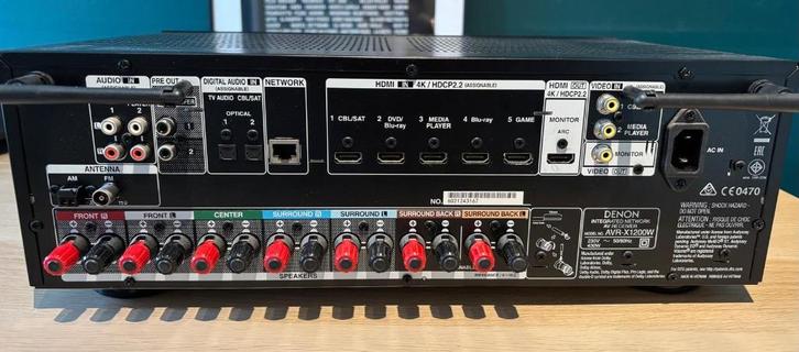 Denon AVR-X1200W, Audio, Tv en Foto, Versterkers en Ontvangers, Zo goed als nieuw, Overige systemen, 120 watt of meer, Denon, Ophalen