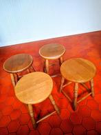 4 tabourets en chêne massif, Enlèvement