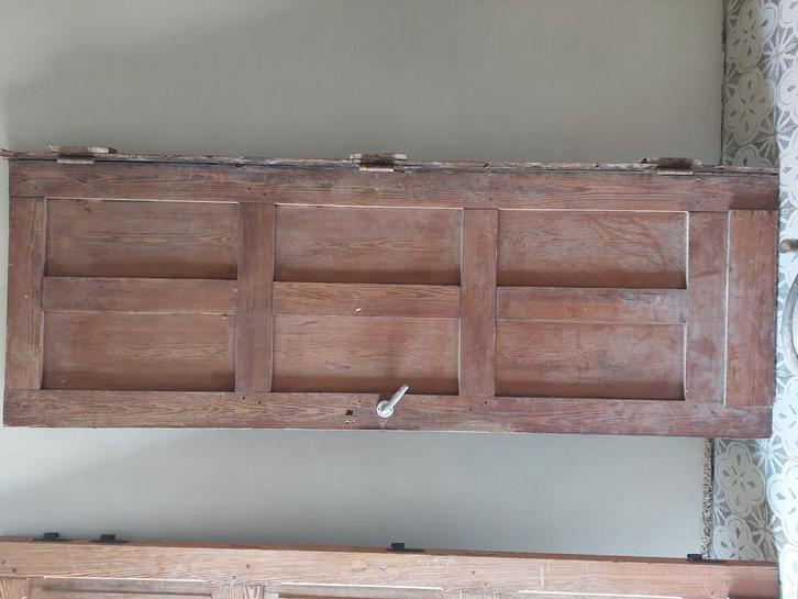 Oude grenen binnendeuren (twee) antiek/herenhuis/landelijk, Doe-het-zelf en Bouw, Deuren en Vliegenramen, Gebruikt, Binnendeur