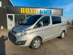 Ford Transit Custom 2.2TD Dubble Cabbine Lichtevracht 5 Zit, Auto's, 197 g/km, Euro 5, Stof, Bedrijf