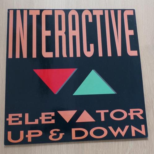 12"  Interactive ‎– Elevator Up And Down, Cd's en Dvd's, Vinyl | Dance en House, Zo goed als nieuw, Techno of Trance, 12 inch