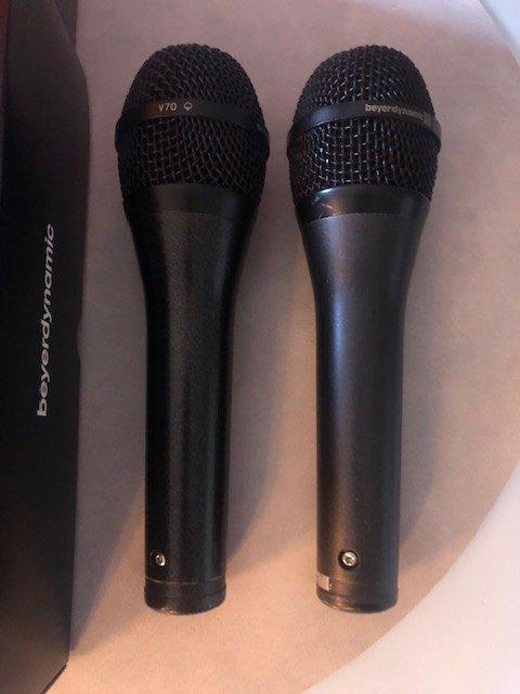 2 BEYERDYNAMIC TGV70 HYPERCARDIOID VOCAL MIC, Muziek en Instrumenten, Microfoons, Gebruikt, Zangmicrofoon, Ophalen of Verzenden
