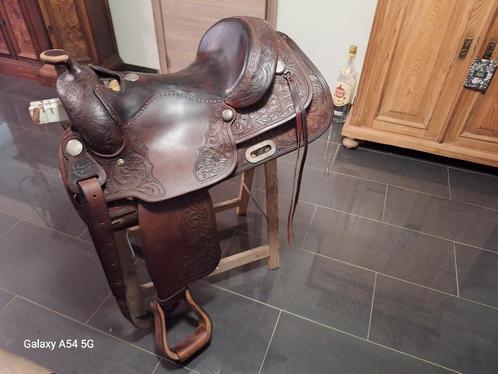 Westernzadel Longhorn Superstar 16"  Limited edition Floral, Dieren en Toebehoren, Paarden en Pony's | Zadels, Gebruikt, Western
