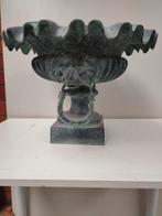 Gietijzeren bloempot  in bronsgroen, Tuin en Terras, Ophalen