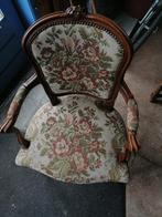 chaise avec accoudoirs, Maison & Meubles, Enlèvement, Tissus, Utilisé, Style ancien