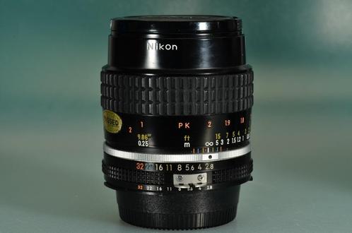 Nikon Micro-Nikkor 55 mm 1:2.8 AIS, TV, Hi-fi & Vidéo, Photo | Lentilles & Objectifs, Utilisé, Enlèvement ou Envoi