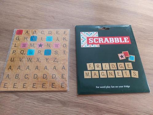 Scrabble koelkastmagneten, Hobby en Vrije tijd, Gezelschapsspellen | Kaartspellen, Zo goed als nieuw, Ophalen of Verzenden