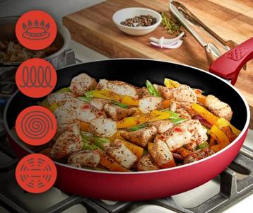 Tefal pannen kwaliteitsvol bakken vlees vis...antiaanbaklaag beschikbaar voor biedingen