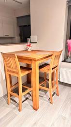 Sta tafel met 2 hoge stoelen, Maison & Meubles, Tables | Tables mange-debout, Comme neuf, Enlèvement ou Envoi